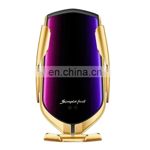 Phone Holder 10W Car Wireless Charger Charging Qi For Iphone For Samsung 2020 New Product Factory Wholesale R1 Car Charger thumbnail-1