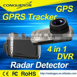 3.0 Inch Screen DVR+GPS+Wifi+Radar Detector+GPS Tracking System Car DVR With Radar Detection thumbnail-1
