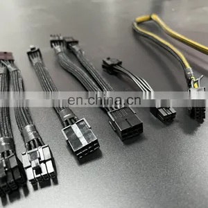 Wholesale 20cm Pcie 8 Pin Female To Dual 8Pin 6 2 Pin Male Connector Gpu Graphics Card Pcie Splitter Power Adapter Cable thumbnail-1