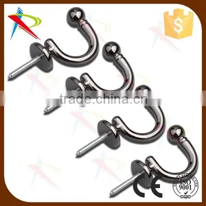 Gun-metal Curtain Tie Back Hooks /Tassel Hang Hooks on Amazon thumbnail-1
