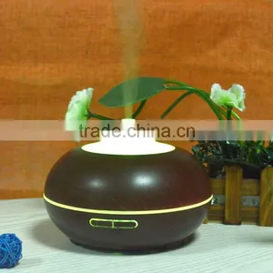 Aromatherapy Essential Oil Diffuser Wood Grain Room Ultrasonic Humidifier & Night Lights AN-0432 thumbnail-4