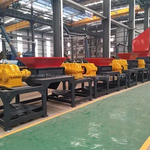 E-waste Pcb Hard Disk Computer Cellphone Recycling Machine Universal Shredder Double Shaft Crusher Machine thumbnail-4