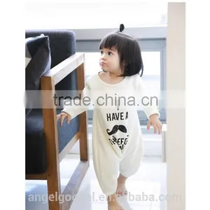 Lovely Style Plain Baby Clothes Romper Bidysuit With Mustache AG-LA0026 thumbnail-2
