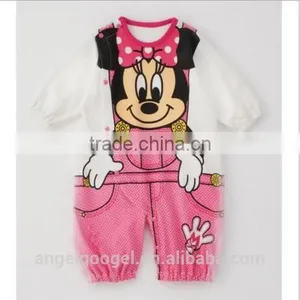 2015 New Factory Wholesale Bulk Cartoon Baby Solid Color Infant Rompers Organic Cotton AG-LA0028 thumbnail-2