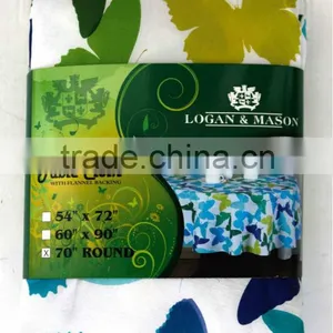 1PC PEVA Flannel Back Vinyl Table Cloth thumbnail-1