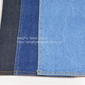 13.4oz 100% Cotton Extra Dark Blue Twill Colored Cotton Bottom Red Selvedge Denim thumbnail-5