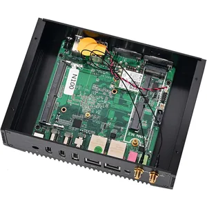 Partaker Fanless Mini PC Alder Lake-N Intel Core N100 Windows 11 Pro or Linux 2 x LAN DP 2 x HDMI 2 x COM Industrial Computer thumbnail-5