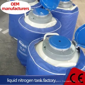Lab Liquid Nitrogen Tanks YDS 35 Vacuum Cryostorage Liquid Nitrogen Container Dewar Wide Mouth 80/125 thumbnail-2