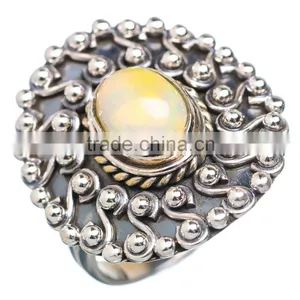 Ethiopian Opal RING ,925 Sterling Silver Jewelry Wholesale,WHOLESALE SILVER JEWELRY,SILVER EXPORTER,SILVER JEWELRY FROM INDIA thumbnail-1