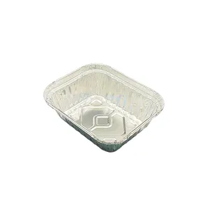 Aluminum Foil Tray 350ml Rectangular Disposable Container for Food Storage and Baking thumbnail-4