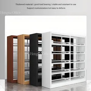 Archival Metal Shelving MSB434| Heavy Duty SPCC Steel Rack With Book Stoppers for Accounting Firms & Hospitals-Leading Steel Bookshelf Factory Hengna thumbnail-5