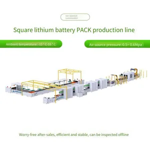 Square Shell Lithium Battery Pack Production Line, Industrial and Commercial Energy Storage Module Production Equipment, Soft Pack Cell Final Assembly Line Body thumbnail-4
