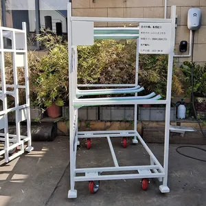 Multi-Tier Steel Mesh Turnover Cart for Workshop Circulation thumbnail-1