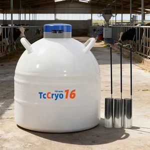 Dominica-nitrogen 16L 50mm Semen Tank TcCryo-liquid Nitrogen Tank Size thumbnail-1