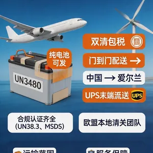 Air Freight DDP Service From China to Ireland for Over‑100WH High‑Power Lithium‑ion Batteries, Nation‑Wide Door‑to‑Door Delivery Across Ireland thumbnail-1
