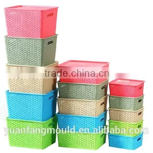 Customized Mesh Plastic Crate/plastic Turnover Box/plastic Basket for Fruit and Vegetable Mould thumbnail-3