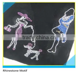 Hotfix Crystal Motif Customize Size Glass Crystal Fashion Lady Design thumbnail-1