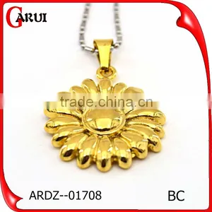 China Jewelry Wholesale Artificial Flowers Custom Pendant Gold thumbnail-1