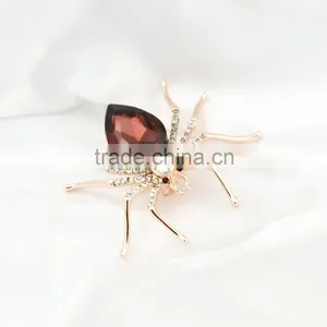 2015 Fashion Rose Gold Lady Cheap Wedding Brooches Realistic Brooch thumbnail-3