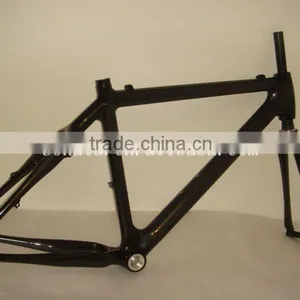 Carbon Mtb 3k Bicycle Frame 17' Inch thumbnail-1