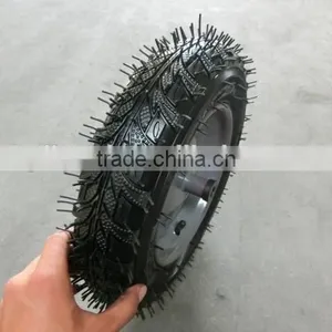 High Rubber Rubber Wheel 3.00-8 Metal Rim With Nylon Bush thumbnail-3