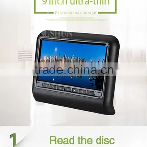 Hot Selling Car Monitor With 9 Inch Screen ,Car Headrest DVD Without Pillow thumbnail-3