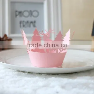 Paper Cupcake Crafts Cupcake With Christmas Deer DG-9 Many Kinds for Your Choose i Believe You Will Find What You Want thumbnail-2