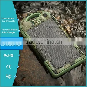 Wholesale Portable Camoflage Waterproof Mobile Solar Power Bank thumbnail-1