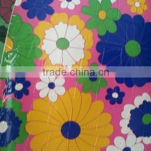 Wholesale Low Price High Quality Pu/pvc Sythetic Leather Printed Emboss Flower Pattern Reflect Leather thumbnail-2
