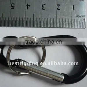MANUFACTURE 6mm BLACK ALUMINUM SNAP HOOK TYPE/METAL SNAP HOOKS thumbnail-2