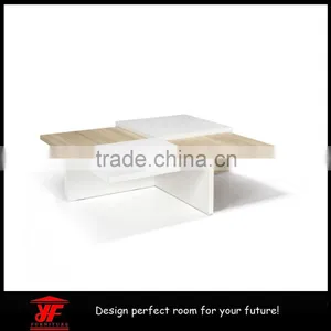 2016 New Mordern Beech and White Wood Coffee Table thumbnail-1