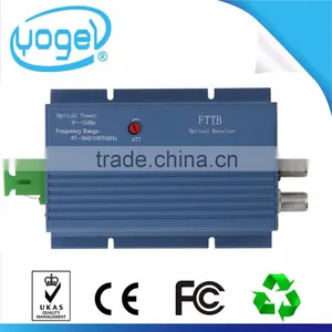 EPON OUN WDM AGC FTTH Optical Terminal Receiver for CATV Net Low Cost 1310 / 1550 / 1490 thumbnail-4