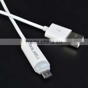 Colored Micro Usb Serial Cable With Led Light thumbnail-4