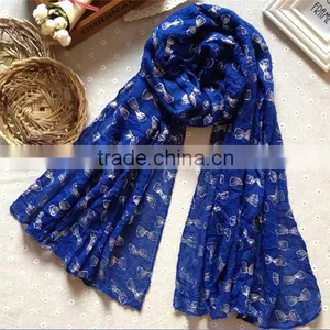 Wide 100% Cotton Pashmina Shawl Scarf for Women thumbnail-6