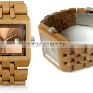 Fashion Quare Case China Supplier Sanders Wooden Watch thumbnail-1