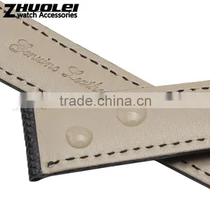 18|20|22|24mm High Quality Genuine Leather Men and Women's Watch Strap With Double Click Buckle Wholesale 3PCS thumbnail-5