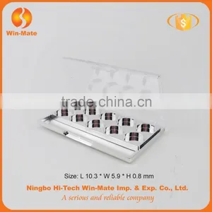 China 10 Color Rectangle Private Label Clear Cap Empty Eyeshadow Box thumbnail-3