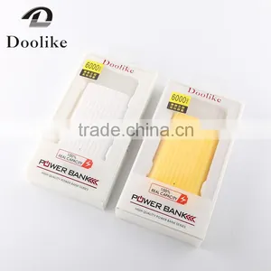 2016 Wholesale 6000mAh Power Bank Mobile Power Bank With LED Light thumbnail-4