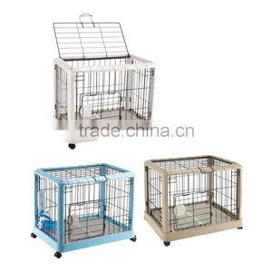 Luxury 3-floor Wire Plastic Cat Cage thumbnail-5