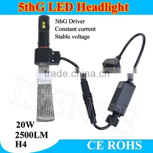 H4 LED Headlight Bulbs Conversion Kit With Flexible Tinned Copper Braid thumbnail-6