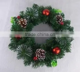 Pine Needle Hot Selling Artificial Decorative Xmas Wreath Christmas Decoration thumbnail-3