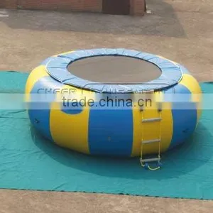 Cheer Amusement Inflatable Airtight Water Play Equipment Floating Trampoline thumbnail-1