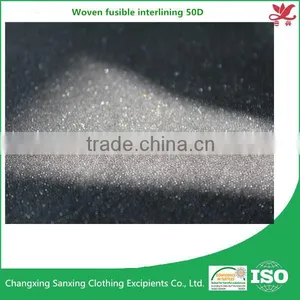 Woven Interilning Fabric 50D Fusible Interlining Warp Knitting Interlining Fusing for Men's Suit thumbnail-1