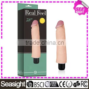 Waterproof Multi Speed Reusable PVC Artificial Penis Vibrator thumbnail-1