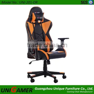 Sythetic Leather Swivel Sports Chair /Gaming Racing Staff Chair thumbnail-1