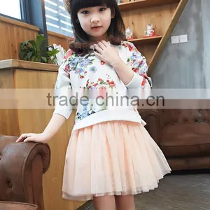 2015 New Fashion Korea Casual Print Dress Girl thumbnail-2