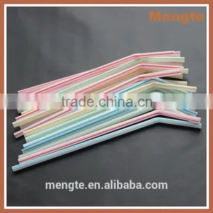 Unwrapped Green Striped Drinking Straw thumbnail-1