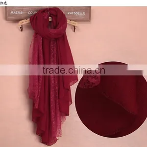 Fashion Scarf Factory China,100% Cotton Pashmina Scarf,Custom Scarf Shawl thumbnail-1