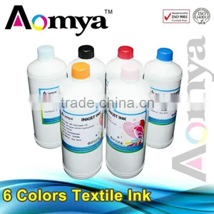 1000ml CMYKW Dtg no Color Fade Textile Ink for Dtg Printer thumbnail-1