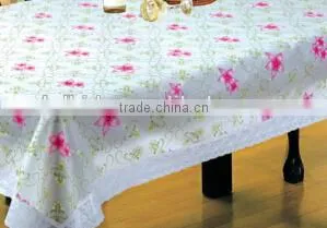 Non-slip EVA Tablecloth With Lace thumbnail-1